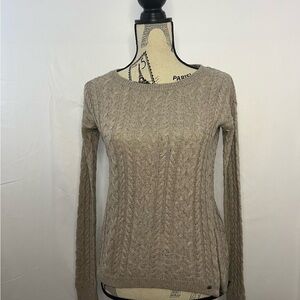 American Eagle Outfitters Beige Knit Sweater